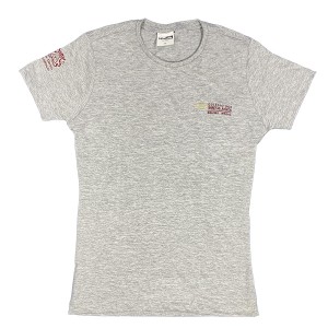 Baby Look Algodão Manga Curta Cinza - EM