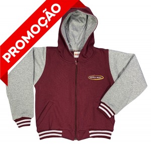 Jaqueta de Moletom College com Capuz (OUTLET)