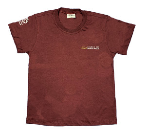 Camiseta Algodão Manga Curta Bordô