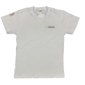 Camiseta Algodão Manga Curta Branca