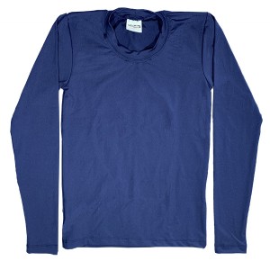 Camiseta Térmica Manga Longa Unissex Azul Marinho