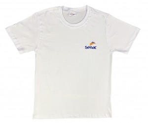 Camiseta Algodão Manga Curta Branca