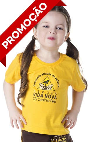 INFANTIL - Camiseta Algodão Manga Curta (OUTLET)