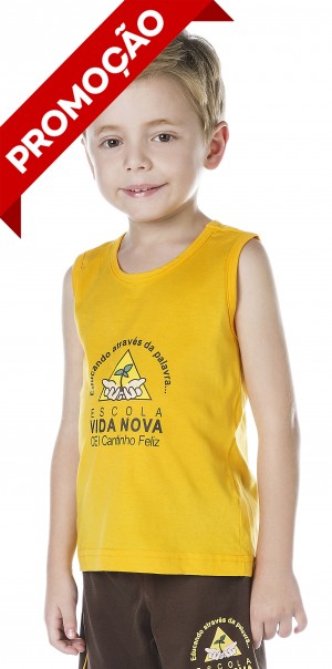 INFANTIL - Camiseta Algodão Regata (OUTLET)